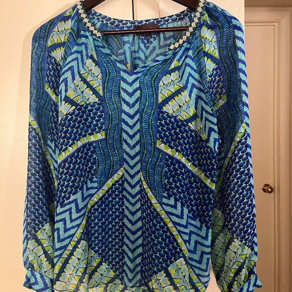 Hale Bob Blouse 100 % Silk, like new - Picture 1 of 6